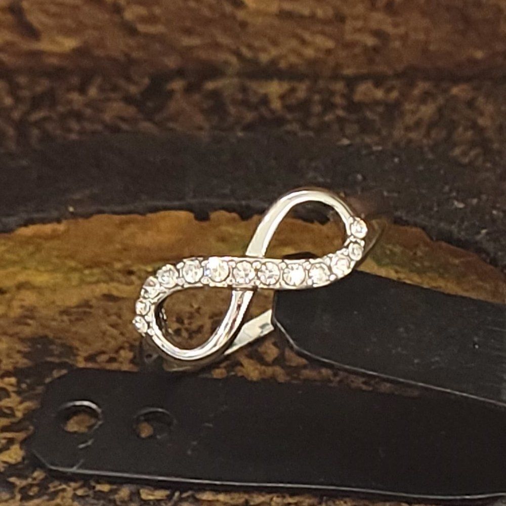Women's Silver Infinity Promise Ring - Infinity Promise Ring For Her - Picture 5 of 5